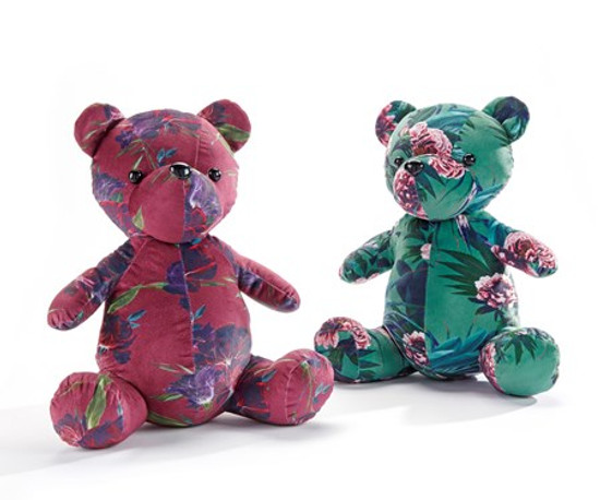 Floral Teddy Bear- 11"