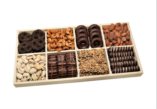 Wooden 8 Section Chocolates-14"