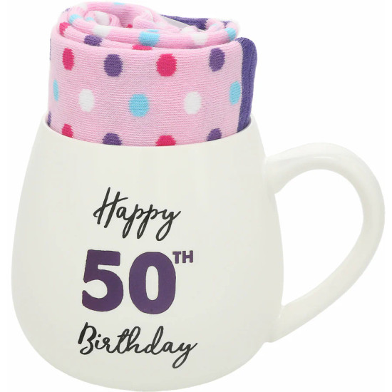 50th Birthday Mug & Socks Set