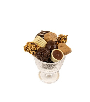 Glass Dessert Cup With Chocolate