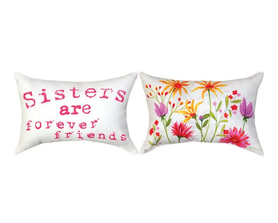 Sisters Are Forever Friends Pillow