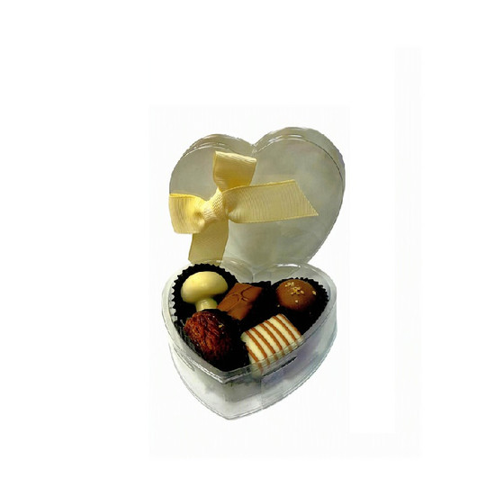 CocoBliss Heart- 5 Pc Belgian Milk Chocolate