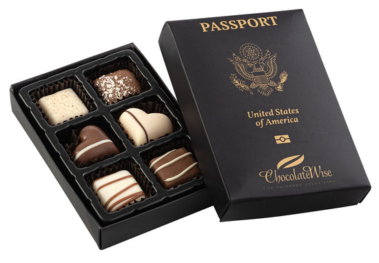 Passport Chocolate Truffle Box