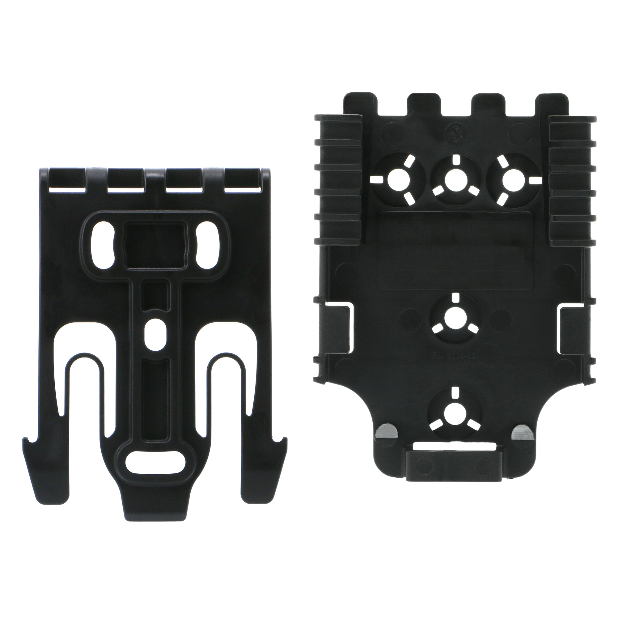 QLS, PLATFORM KIT, 1 MALE & 1 FEMALE, MOUNTING HARDWARE, POLYMER, BLACK - view 0