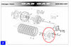 Gas Gas EC, HP Quad, FSE Clutch Pressure Plate,  NOS, ME25632006