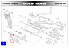 Gas Gas EC, FSE, Pampera, Right Suspension Link Support, Genuine, NOS, BE250314006