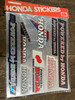 Vintage "Powered By Honda" Sticker Kits, still in original Packets
