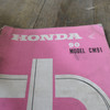Honda 90, Model CM 91 Genuine Parts List Book. Used