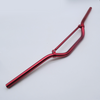 Anodised Red Alloy Motorcycle Handlebars with brace, 22mm