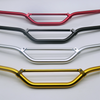 Anodised Red Alloy Motorcycle Handlebars with brace, 22mm