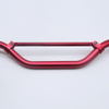 Anodised Red Alloy Motorcycle Handlebars with brace, 22mm