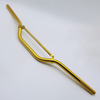 Anodised Gold Alloy Motorcycle Handlebars with brace, 22mm