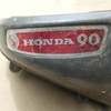 Honda 90 Fuel/Petrol Tank, Grey, Used Part for restoration.