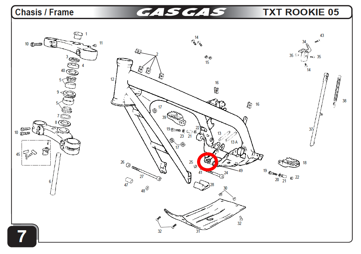 Buy Gas Gas TXT 50 Rookie/EC 50 Rookie, Engine Support Bush, Genuine