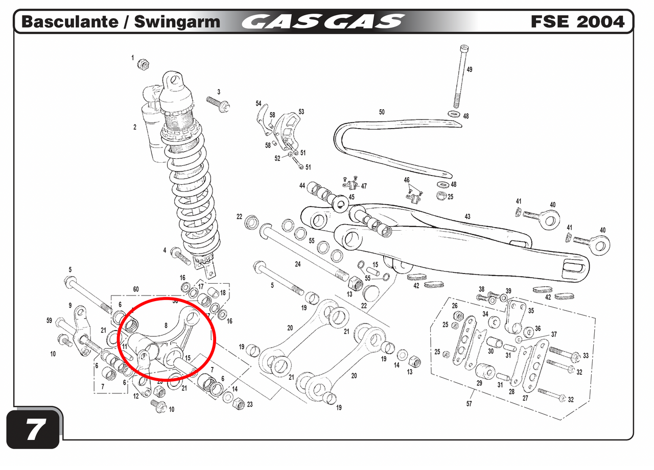 Buy Gas Gas EC, HP Quad, FSE, EH, Suspension Rocker Arm, NOS ...