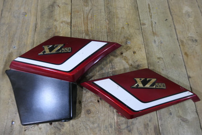 Yamha XZ550 Side Panels (1 Pair), Used Part in Good Condition