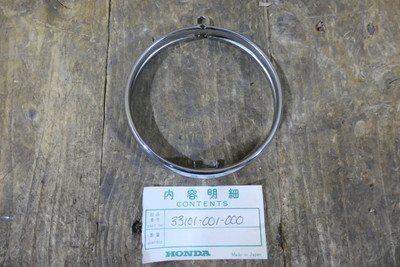 Honda C100,C102, C110 Headlight Lens Rim Small Hinge NOS, Genuine, 33101-001-000