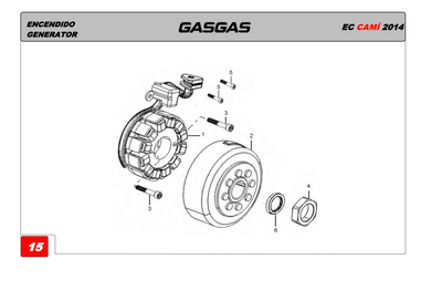 Gas Gas Cami, AJP PR5 Flywheel