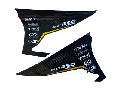 Gas Gas EC250 Racing, 2010, Side Panel Decal Kit, Genuine, NOS