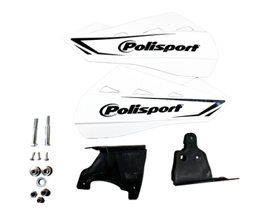 Polisport Hand Guard Set, White, Polisport Part No 83042, NOS