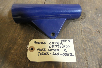 Honda CB72/CB77/CYP77 Front Fork Cover R, Genuine,51602-268-030Z