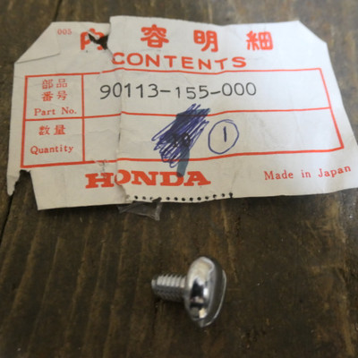 Honda , Cover Setting Bolt B, NOS,  90113-155-000