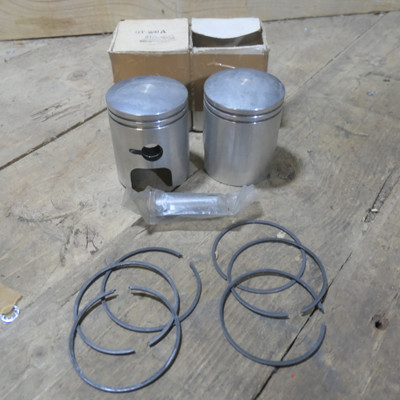 Suzuki  GT250A, Pistons with Rings, NOS, In Original Boxes