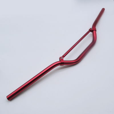 Anodised Red Alloy Motorcycle Handlebars with brace, 22mm