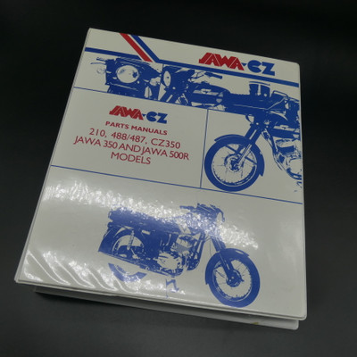 Jawa-CZ Parts Manuals 350cc & 500cc, Genuine, NOS, In English