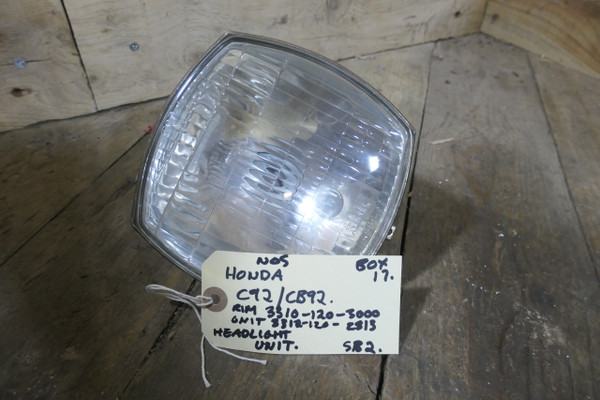 Honda CBC92/CB92 Headlamp Unit  3312-120-3000