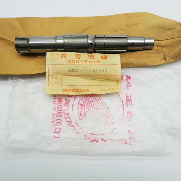 Honda CR125 Elsinore 1981, Gear Counter Shaft, Genuine, NOS, 23221-KA3-000