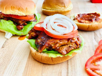 Savory Chicken Burger Savory Chicken Burger