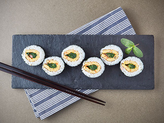 Spinach & Egg omelet Gimbap Spinach & Egg omelet Gimbap