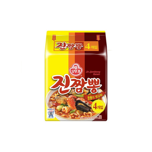 OTTOGI Jin Spicy Seafood Ramen Multi 130g*4*8
