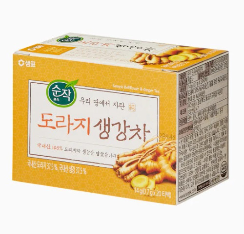 Sempio Soonjak balloon flower root ginger tea 20 sachets 14g Sempio Soonjak balloon flower root ginger tea 20 sachets 14g