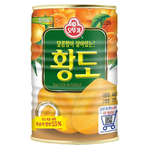 Ottogi canned yellow peach 400g can