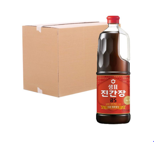 Sempio Jin Gold S soy sauce 1.7L bottle box