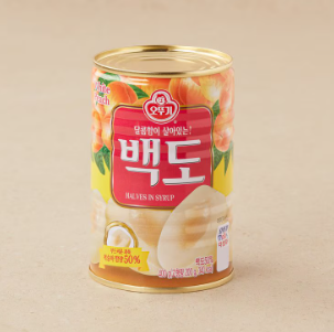 Ottogi canned white peach 400g can