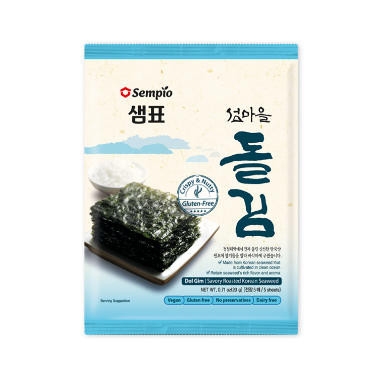 Dol Gim, Savory Roasted Korean Seaweed 20g(5sheets)* 4pk