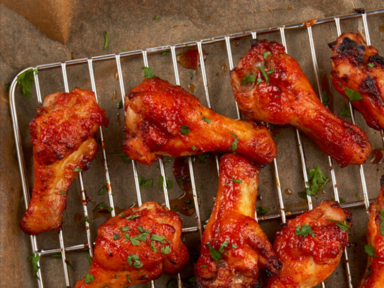 Grilled Chicken Drumstick with Kimchi Hot Sauce Grilled Chicken Drumstick with Kimchi Hot Sauce