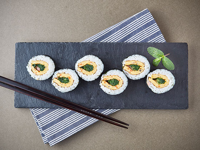 Spinach & Egg omelet Gimbap