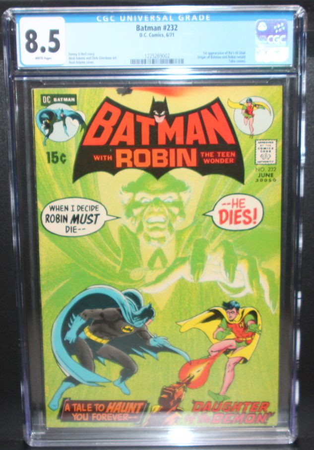 Batman #232 - CGC Graded 8.5 - 1st Appearance Ras Al Ghul - Neal