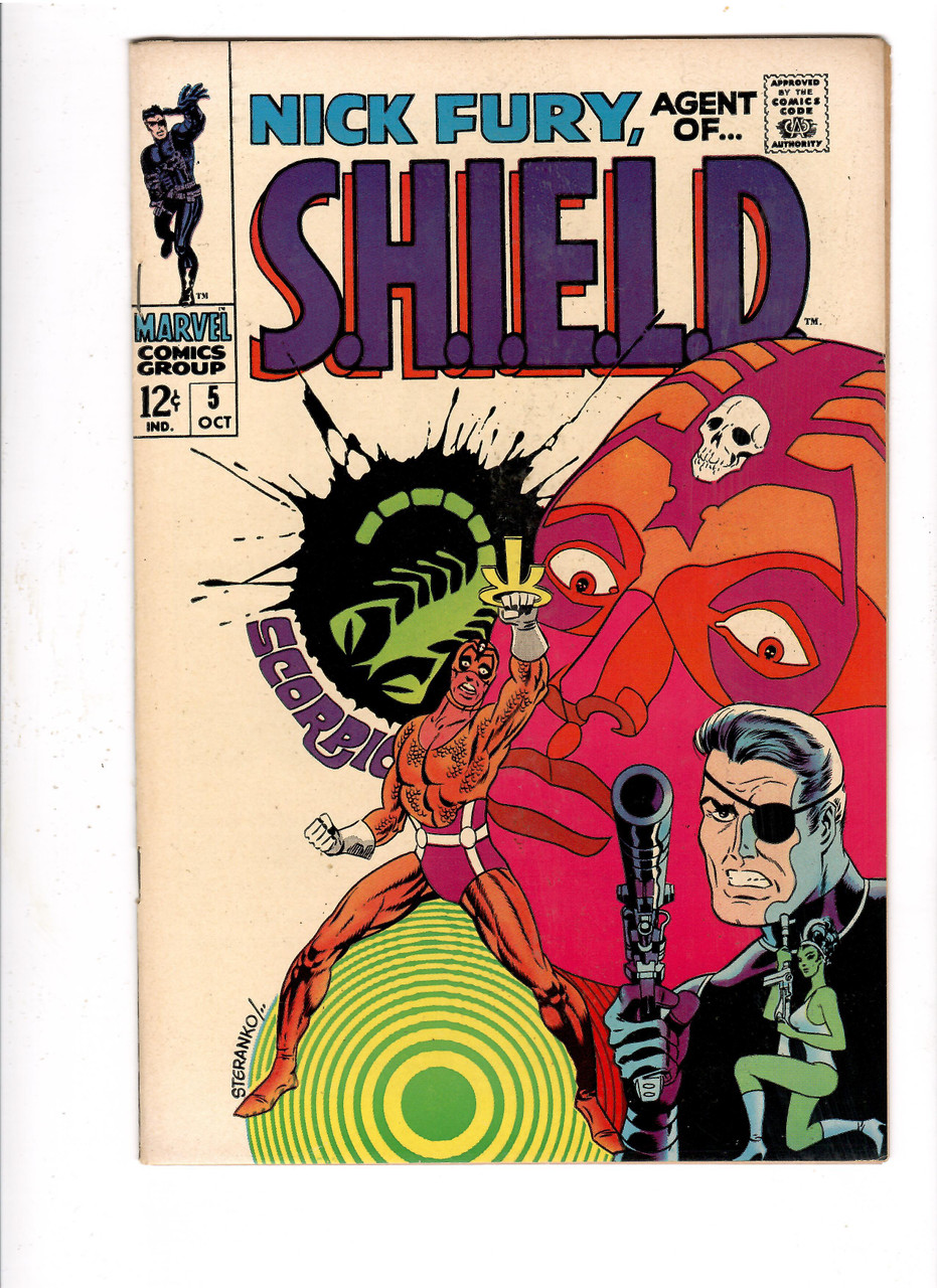 Nick Fury Agent of SHIELD #5 - Classic Scorpio Jim Steranko Cover