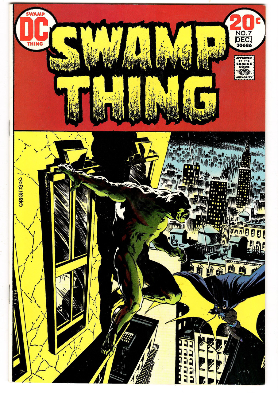 Swamp Thing #7 - Classic Berni Wrightson Batman Crossover DC