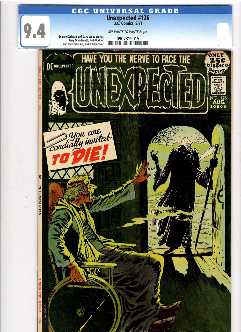 Unexpected #126 - 1971 Bronze Horror DC Comics - Nick Cardy Grim