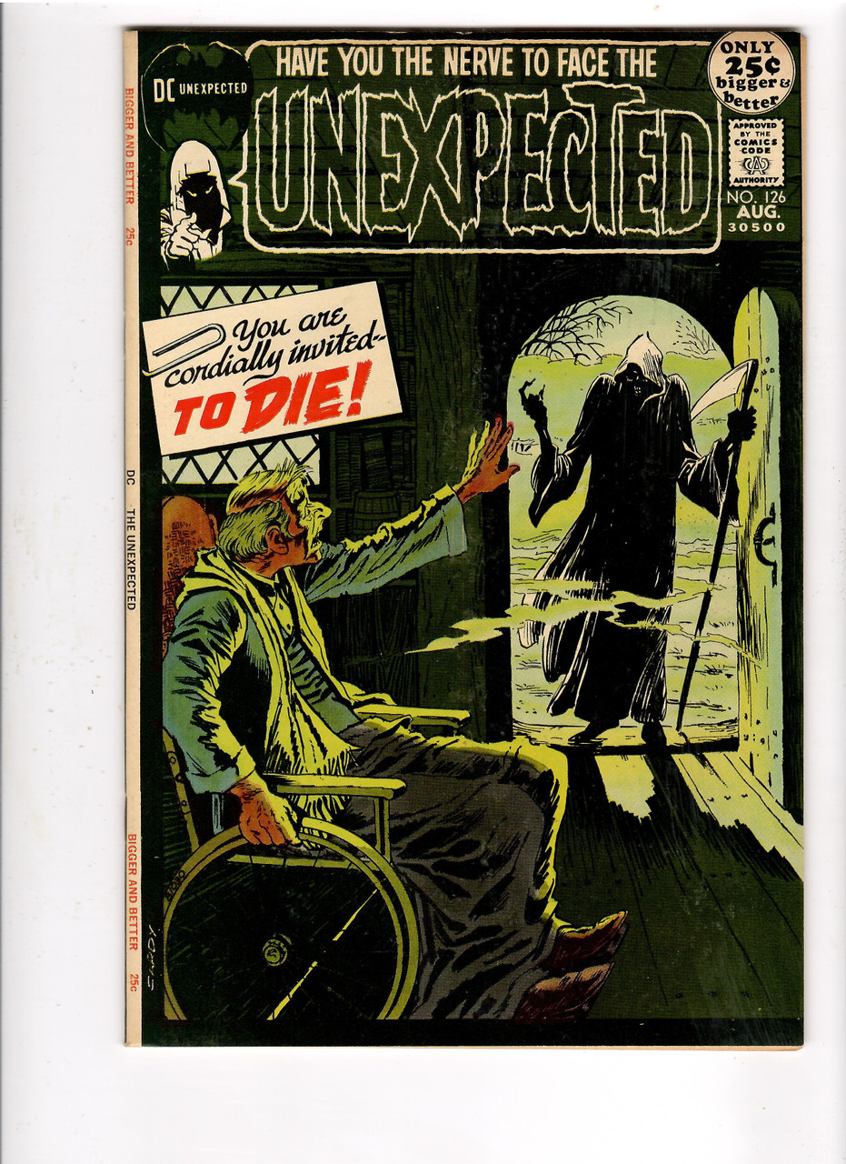 Unexpected #126 - 1971 Bronze Horror DC Comics - Nick Cardy Grim