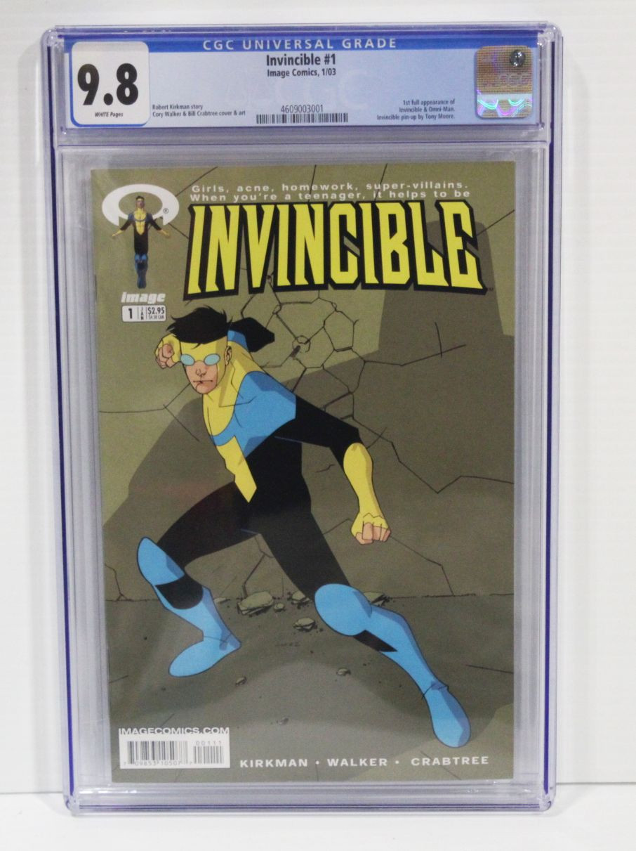 Invincible #1 - CGC Graded 9.8 (Image Comics 2003) 1st Full app