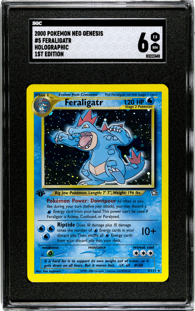 2000 Pokemon Neo Genesis 1st Edition #5 Feraligatr Holo Card SGC