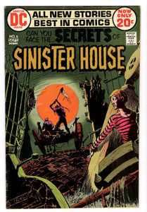 Secrets of Sinister House #6 - 1972 Broze Age DC Horror Comic - Classic Hiding Violent Cover by Mike Kaluta Secrets of Sinister House #6 - 1972 Broze Age DC Horror Comic - Classic Hiding Violent Cover by Mike Kaluta