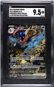 2024 Greninja ex SVP132 Promo Pokemon Shrouded Fable Special IR SGC Graded 9.5